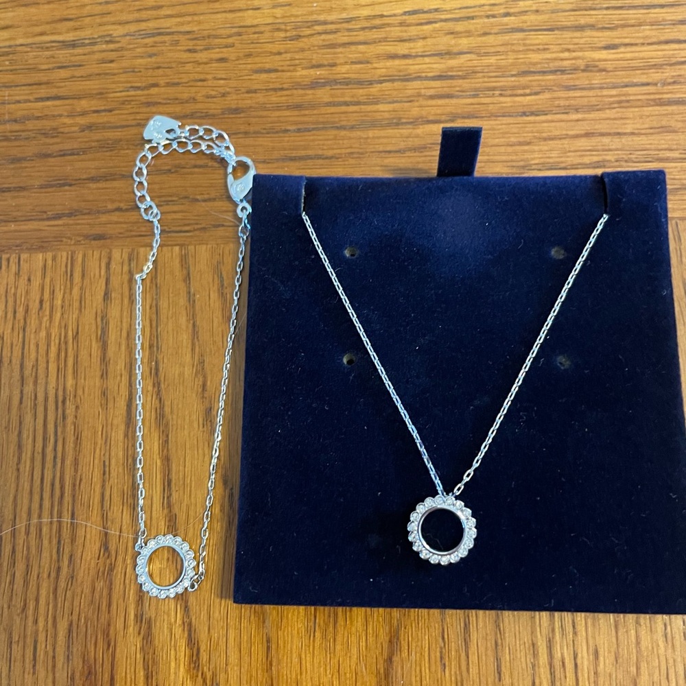 Swarovski silver Cathy Necklace and Bracelet Set